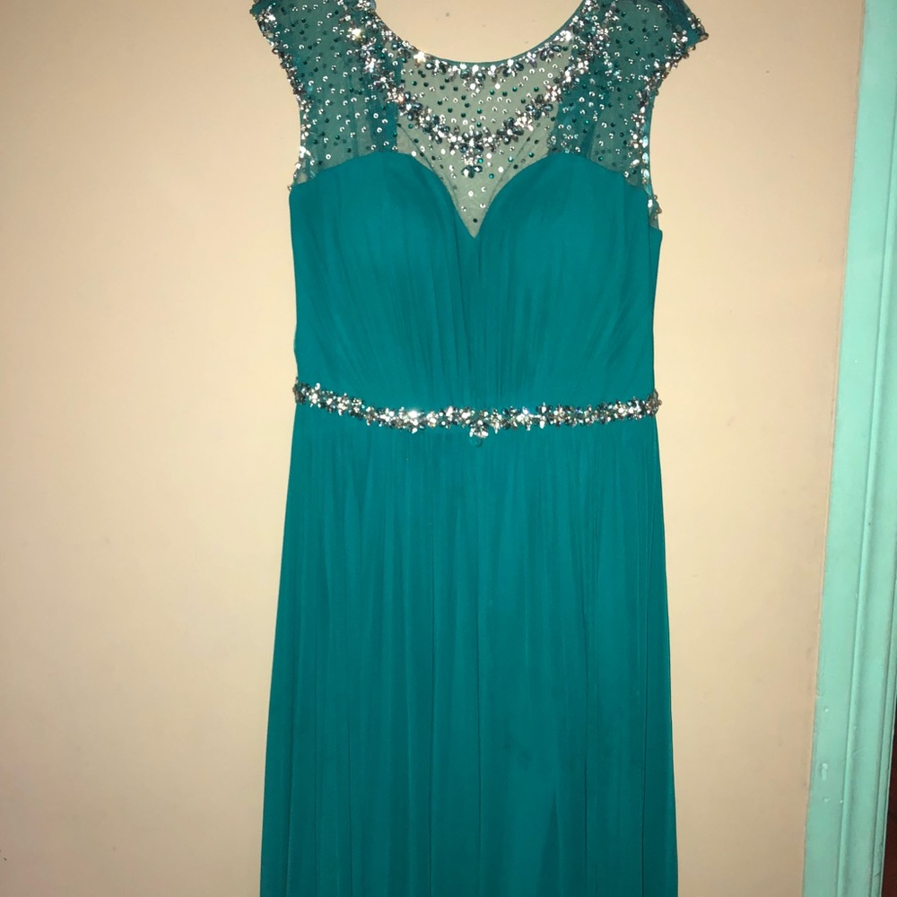 Long, Special Occasion Dress (Hunter Green)